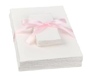 WEBEEDY 75 Feuilles de Papier Aquarelle 2 Tailles 300 Papier Fait Main Texturé de (3) gsm Papier Aquarelle en Coton à Bord Dentelé pour la Peinture Cartes de Voeux Artisanat 127x178mm / 50x90mm