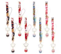 WEBEEDY 8 Cordon en Forme de Chat Porte-Bonheur à Suspendre Mignon Maneki Neko Chat Japonais Omamori Chinois Feng Shui Porte-Bonheur Sac à Main Sac à Dos Voiture Breloque pour Téléphone