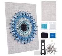 WEBEEDY DIY 3D String Art Kit pour Adultes Débutants, Kit de Bricolage Mauvais Œil, Inclure Tout les Accessoires et le Cadre Nécessaires, Accueil Décorations Murales Cadeau Unique