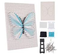 WEBEEDY DIY 3D String Art Kit pour Adultes Débutants, Kit de Bricolage Papillon, Inclure Tout les Accessoires et le Cadre Nécessaires, Accueil Décorations Murales Cadeau Unique