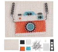 WEBEEDY DIY String Art Kit pour Adultes Débutant Appareil Photo Mignon Projet D'Artisanat 3D Fournitures D'Art avec Cadre Accessoires pour Vacances Anniversaire Saint-Valentin Cadeau de Noël