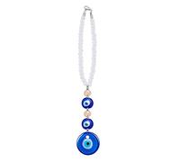 WEBEEDY Evil Eye Ornement à Suspendre pour Voiture, Perles de Mauvais Œil Bleu Turc Suspendus, Evil Blue Eye Charms pour la Protection, Accessoires Suspendus Perlés pour Rétroviseur, Balcon, Fenêtre