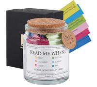 WEBEEDY Jar de Versets Bibliques 'Lis Moi Quand' avec 96 verset Biblique Roulé à la Main Cadeaux Chrétiens pour Femmes et Hommes Versets Bibliques Codés Par Couleur pour le Réconfort et Encouragement