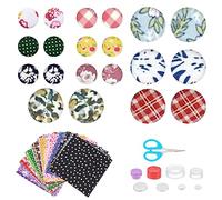 WEBEEDY Kit de 50 pièces pour la fabrication de boucles d'oreilles et de boutons recouverts d'artisanat avec outils inclus, pour adultes et adolescents, toutes saisons, non pliable