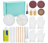 WEBEEDY Kit de Réparation Kintsugi Gold Art Japonais avec Kit de Pratique de la Plaque Colle pour Débutants pour Réparer des Céramiques Cassées avec Signification Verre Jade Cadeau Artisanal D'Art