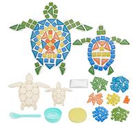 WEBEEDY Lot de 2 kits de mosaïque tortue de mer à faire soi-même pour adultes, terrasse, cour, piscine et jardin, activités amusantes à la maison