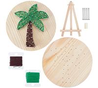 WEBEEDY Noix de Coco DIY String Art Kit pour Débutants String Art Nail String Art Kit Cadeau Unique Artisanat Kit pour Adultes et Enfants Maison Décorations Murales