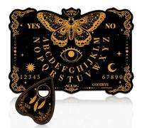 WEBEEDY Planche de Bois Desprit Papillon avec Planchette Pendule Planche de Divination en Bois Outils de Divination pour Fête Décoration Métaphysique Message 30x21cm