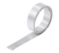 WEBEEDY Rouleau de Solin Aluminium Argenté 3 m Solin de Toit Métallique Rouleau de Tôle d'Aluminium pour Étanchéité de Fenêtre et de Porte Réparation de Toit DIY Prévention Taches Extérieur 0.2x15mm