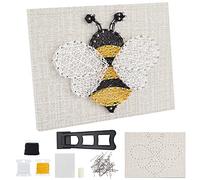 WEBEEDY String Art Kit pour Adultes Débutants, Kit de Bricolage à Cordes D'Abeilles, Inclure Tout les Accessoires et le Cadre Nécessaires, Accueil Décorations Murales Cadeau Unique