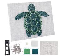 WEBEEDY String Art Kit pour Adultes Débutants, Kit de Bricolage à Cordes de Tortue de Mer, Inclure Tout les Accessoires et le Cadre Nécessaires, Accueil Décorations Murales Cadeau Unique