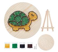 WEBEEDY Turtle String Art Kit DIY Art Craft Set pour Débutants Kits D'Artisanat de Décoration de la Maison pour Adultes Fournitures D'Art pour Adultes String Winding Wall Art