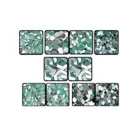 Webelkart Lot de 2140 miroirs de formes combinées de 14 variétés pour travaux manuels - Kit de miroirs pour l'art et l'artisanat - Parfait pour l'art, le mandala, le tissu, la fabrication de bijoux