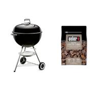 Weber 1341504 One-Touch Original Barbecue Noir 57 cm & Cubes Allume-Feux, Brun, Lot de 48