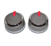 Weber 66754 Set of 2 Lighted Main Burner Control Knobs for Genesis II LX (Model Years 2017 and Newer).