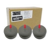 Weber 67029 Set of 3 Main Burner Control knobs Spirit II 310 Series Grills, Model Years 2017 and Newer.