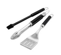 Weber 6772 Precision Lot de 3 ustensiles de Cuisson Noir/argenté