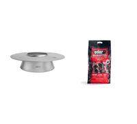 Weber 7666 Charcoal Heat Controller, Silver & Briquettes de Charbon - Sac 8 kg - Charbon de Bois pour Barbecues Combustible BBQ