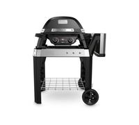 Weber Pulse 2000 Barbecue électrique avec Chariot, Surface de Cuisson 49 x 39cm, températures supérieures à 300°C, régulateur de température numérique & thermomètre - Noir (85010053)