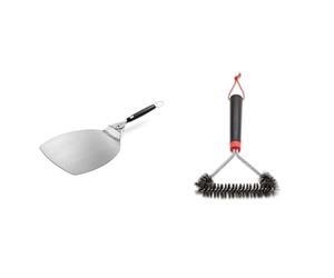 Weber Accessoire Barbecue 6691 Pelle à Pizza & 12" Three-Sided Grill Brush
