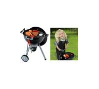 Theo Klein 9401 Barbecue à couvercle Weber Premium avec fonction sonore et lumineuse | Avec brasier, pince à barbecue et beaucoup d'autres accessoires | Avec briquet à tête aimantée pour activer le brasier | Dimensions : 40 cm x 32 cm x 53 cm | Jouet pour enfants à partir de 3 ans