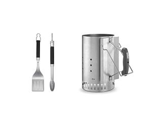 Weber Better Accessoires pour barbecues, Metal & 7416 - Cheminée à allumage Rapidfire