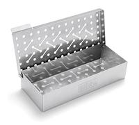 Weber Boîte de Fumage Universelle - Fumoir pour Barbecue - Fumage au Bois pour Saveur Fumée - Convient pour Barbecues à Gaz, Charbon et Électriques - Acier Inoxydable - 12cm (7576), Metal