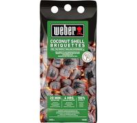 Weber Briquettes de Coques de Noix de Coco/Combustible Naturel pour Barbecue, allumage Rapide en 20 Minutes, Longue durée de Combustion, Jusqu’à 4 Heures, 2 kg