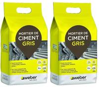 WEBER - Ciment Gris pour réparation et travaux rapides de maçonnerie, mortier, 5kg (Lot de 2)