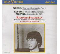 Weber: Clarinet Concerto No.1; Mozart: Andante K315; Rossini: Theme And Variations For Clarinet And Orchestra