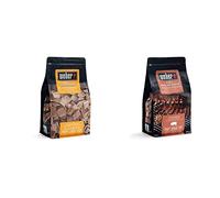 Weber Copeaux de Bois Hêtre - goût fumé Doux - 100% Naturel FSC - 0,7 kg & 17664 Mélange de copeaux de Bois, Porc, 0.7 kg 30,5 x 27,2 x 15,2 cm Noir