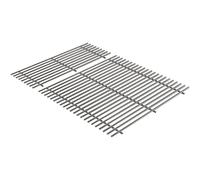 Weber Crafted grilles de Cuisson en Acier Inoxydable, compatibles avec la série Spirit 300, SmokeFire EX4 - EPX4, Searwood 600 - en Deux Parties - Argent (7860)