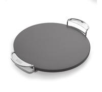 Weber Crafted Pierre à Pizza émaillée/résistante à la Chaleur, répartit la Chaleur uniformément, pour des Fonds croustillants et Un Nettoyage Facile - Crème (8861)