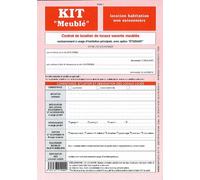 WEBER EDITION 22578 Kit Meublé Non Saisonnier 8f Contrat Inventaire Meubles Objets Mobiliers Caution Solidaire État Lieux Assorties