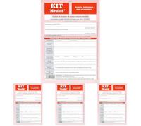 WEBER EDITION 22578 Kit Meublé Non Saisonnier 8f Contrat Inventaire Meubles Objets Mobiliers Caution Solidaire État Lieux Assorties (Lot de 4)