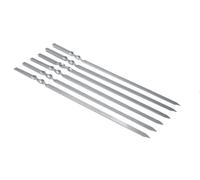 Weber Ensemble de brochettes Mangal 57 cm Acier Inoxydable/Set 4 pièces pour brochettes, légumes ou Viande, Compatible avec barbecues 57 cm - Argent (8467)