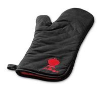 Weber Gant de Protection pour Barbecue - Gant en Coton et Polyester, Protection Cuisson Barbecue et Service Plats Chauds - Taille Unique, Noir - (6472)