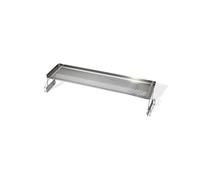 Weber Grille de maintien au chaud à deux niveaux / Pour Plancha Slate 76 cm, accessoire en acier inoxydable, bords surélevés, fentes étroites, réglable en hauteur, lavage à la main, 7,4 x 22,5 x 78 cm