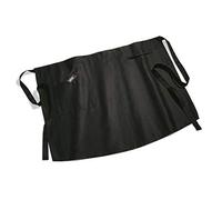 Weber Tablier de barbecue court avec attaches 100% coton lavable en machine Noir (8301)
