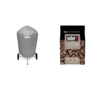 Weber Housse de Barbecue à Charbon de Bois Gris 57 cm de diamètre 7176 & Cubes Allume-Feux, Brun, Lot de 48
