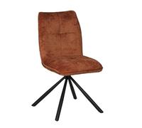 WEBER INDUSTRIES Chaise pivotante de Salle à Manger Cortina/Brun Brique