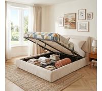 WEBER INDUSTRIES Ensemble LIT Coffre 140x190cm Cordoba + 1 Matelas Carlton/Beige