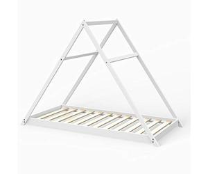 WEBER INDUSTRIES Lit cabane Apache 90x190 + 1 sommier/Blanc