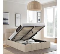 WEBER INDUSTRIES Lit Coffre 160x200 cm Elias + sommier/Beige