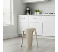 WEBER INDUSTRIES Lot de 2 tabourets empilables Tom/Beige