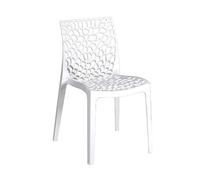 Lot de 4 chaises empilables TELA / Blanc