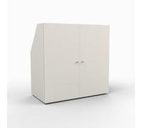 WEBER INDUSTRIES Meuble de Rangement sous Pente 2 Portes Cali Blanc
