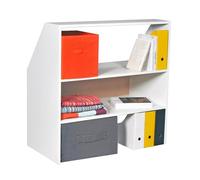 WEBER INDUSTRIES Meuble de Rangement sous Pente Alix, H. 100 x L. 100 x P. 50 cm, Blanc