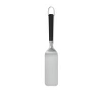 Weber 3400424 Lot de 2 spatules pour plaques de Cuisson en Acier Inoxydable avec Bord Avant biseauté pour Glisser Facilement sous Les Aliments Argenté/Noir