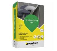 WEBER Mortier pour joint mince de carrelage weber.joint fin weber blanc pur sac 25 kg